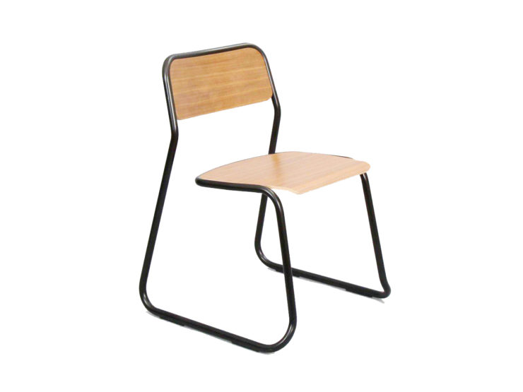 Naughtone black bounce walnut 3qtr