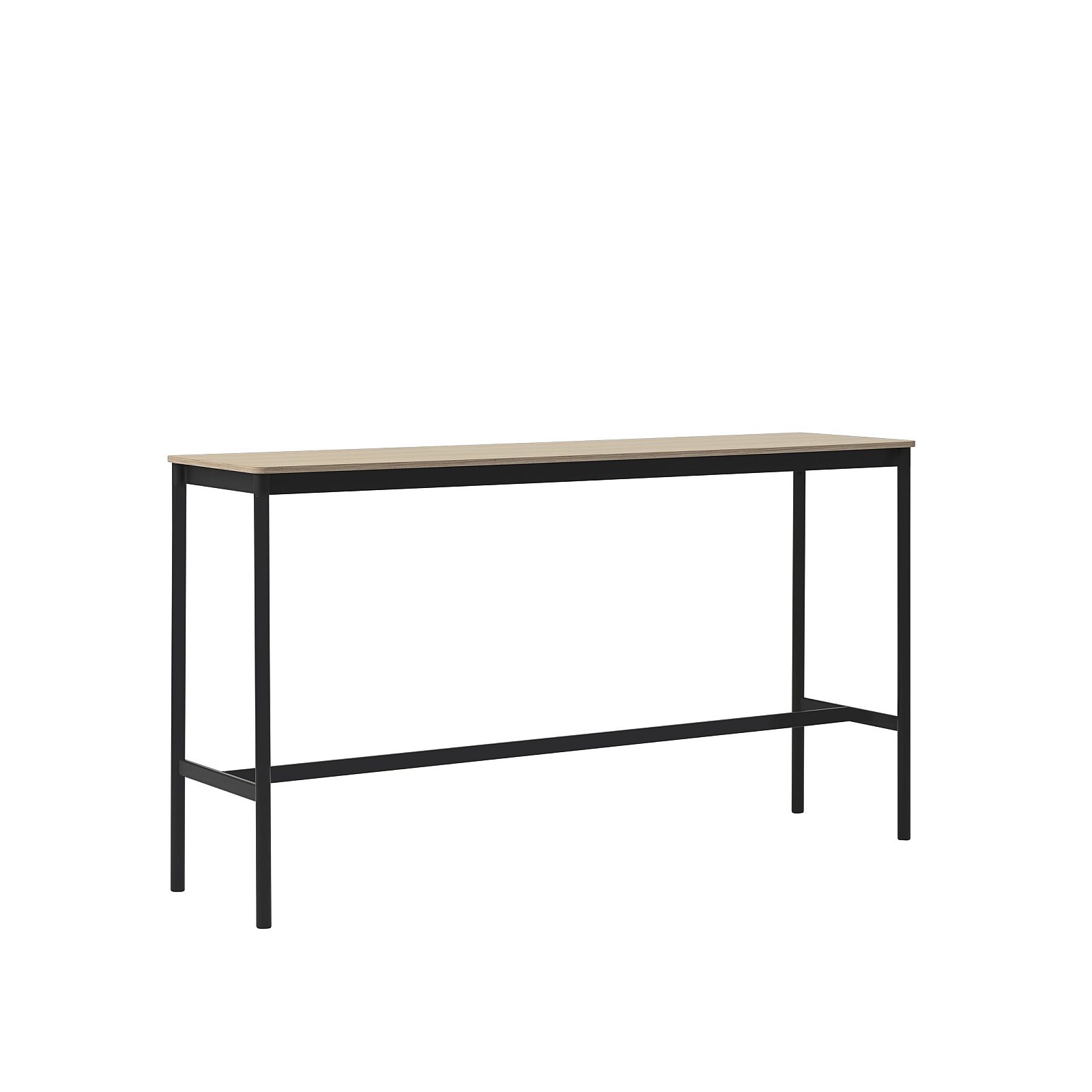 Base high table 50x190 h105 oak veneer black side Muuto 5000x5000 hi res 150