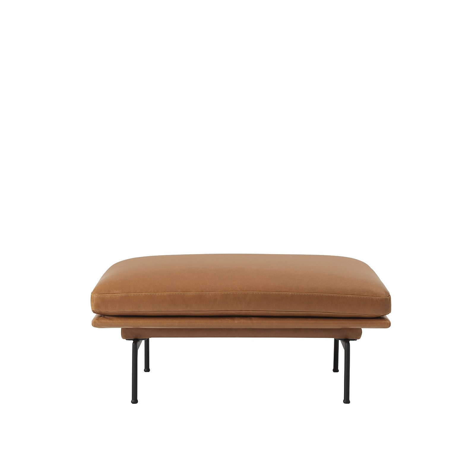 Outline pouf cognac Refine leather Muuto 5000x5000 hi res 150